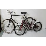 One Gent’s Marlboro bicycle with brakes and headlamp and Apollo child’s bicycle (red finish) (2)