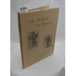 Book - Snaffles, "I've heard the Revelly", 1953, 1st edition, fine copy in dust jacket, tipped in