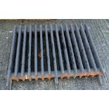 Steel Radiator, painted black, 38”w x 29”h