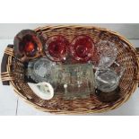 Group of 15 modern moulded glass ashtrays, mainly clear (one London, 2 red) and one British pipe