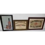 3 x Advertising Prints (reproductions of the originals) - John Power & Sons Pot Still Whiskey (