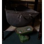 Old flour weighing scales with pan and a small scales with weights