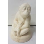 Beswick Pottery Dozing Monkey, model no. 397, by Owen Beswick, printed and impressed, 7.5”h x 5"dia