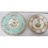 Victorian Wedgewood Plate and another decorative Victorian Plate