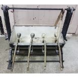 Old bottling machine & a bottle press (painted white) (2)