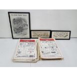 3 framed jewellery advertising prints and bundle of “Radio Times”, 1950s and Illustrated London