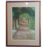 Claire Louise Creedon The Lined Walk Pastel { 47cm X 33cm }.