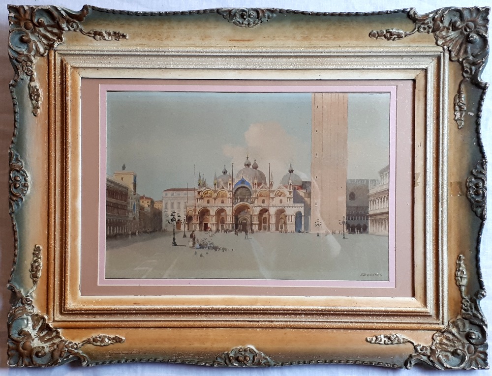 Eugenio Benvenuti St Mark’s Square, Venice { 25cm X 38cm }.