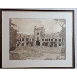 Stephen Brennan University College Cork Ink Drawing { 28cm X 38cm }.