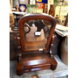 Victorian mahogany dressing table mirror.