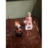 Royal Doulton figure Tiny Tim and Royal Doulton figure Tinker Bell HN 800371