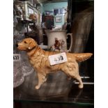 Beswick ceramic model of a Retriever dog.