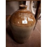 N CARLIN DUNDALK WINE MERCHANT stoneware flagon.