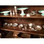 Collection of silver plate.