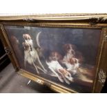 Dogs - framed print.