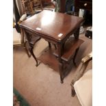 Edwardian mahogany card table.