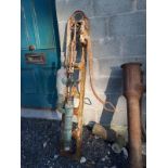 Rare cast iron and copper water pump.