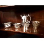 Misc. lot of silver plate.