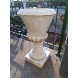 19th. C. marble garden urn.