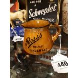 Ross's Belfast Ginger Ale J A Campbell advertising jug