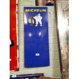 Michelin Man enamel sign.