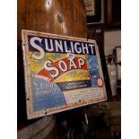 Sunlight Soap 1000 Reward enamel sign.