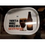 There's A Whole World In A Guinness advertising tray.