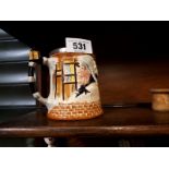 Ceramic novelty beer tankard.