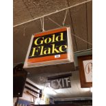 Gold Flake double sided light up advertisement.