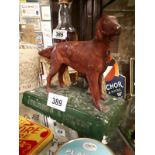 Ireland's Liqueurs advertising model of a Red Setter dog.