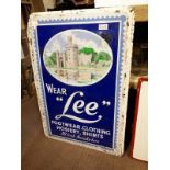 Rare Lee Footwear and Clothing, Blackrock Castle enamel sign.