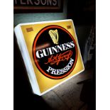 Guinness Pression light up sign.