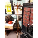 Bentwood hat and coat stand.