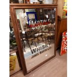 Martin's Old Highland Whiskey James Martin & Co Leith Scotland advertising mirror.