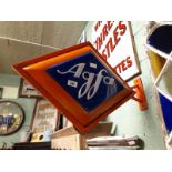 Agfa double sided light up sign.