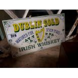 Dublin Gold enamel sign.