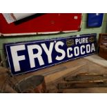 Fry's Pure Cocoa enamel sign.