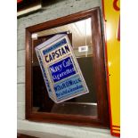 Capstan Navy Cut advertising mirror in original frame. .