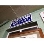 Capstan Navy Cut in Three Grades Of Strength enamel sign.