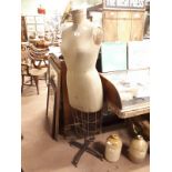 Shop Mannequin on wire and metal stand.