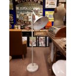 1930's standard angle poise lamp with enamel shade.