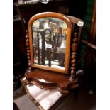 Victorian mahogany dressing table mirror.
