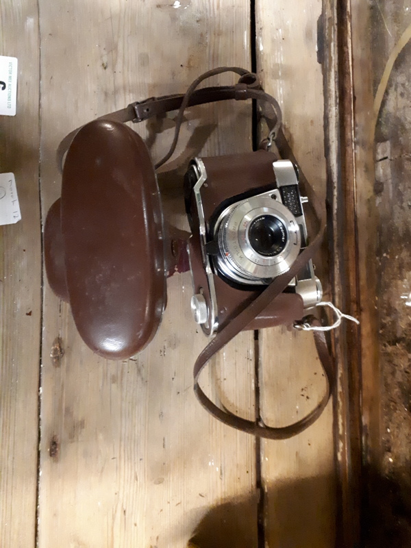 Kodak Retinette camera in original leather case. Made in Germany.