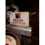 Rare 1950s Guinness draught counter light.