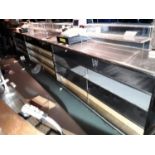 Complete stainless steel bar back