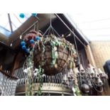 Large metal hanging basket