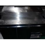 Stainless steel refridgerated prep counter