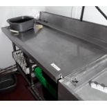 Stainless steel wash counter