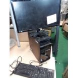 HP computer and monitor