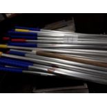 Large collection of floor mop handles